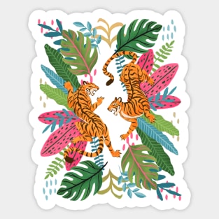 Jungle Cats - Wild Tigers Sticker